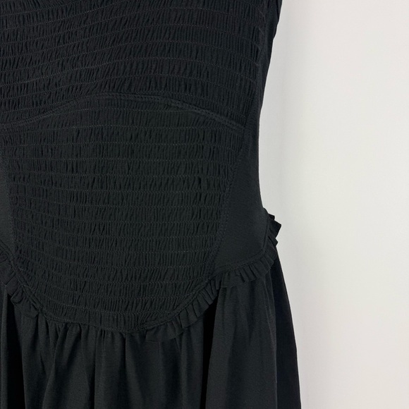 Free People Movement Smockin Hot Dress Smocked Black Size XS - Picture 12 of 16